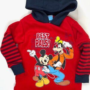 Licensed Disney Hoodie Featuring Characters Mickey and Goofy